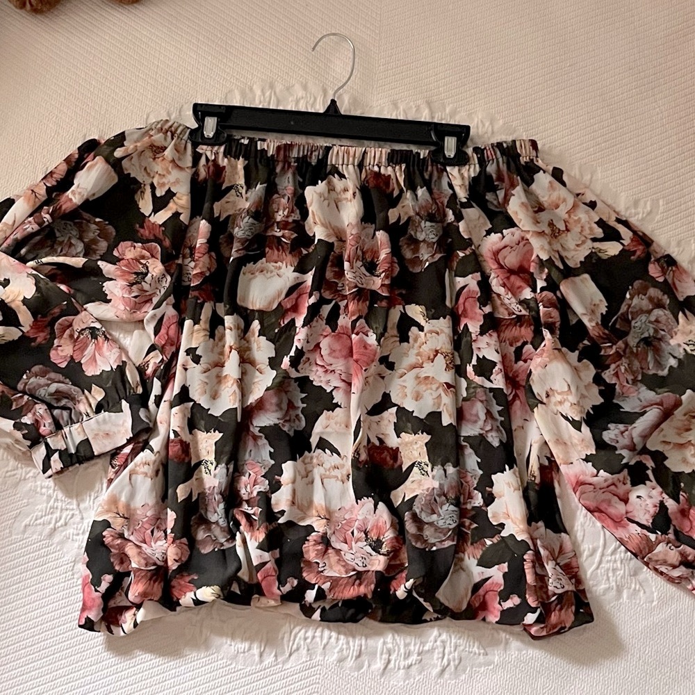 NWT  ONE NIGHT SPECIAL ONLY on Chico’s Black Label blouse